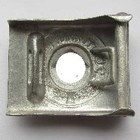 German aluminium ww2 belt buckle, COPY. Worn by private soliders of wehrmacht police and wehrmacht field gendarmerie.  Motto «Gott mit uns» on the buckle is characteristic for German Empire.