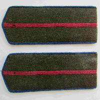 Field soviet shoulder boards for red army cavalry junior officer, Type 1943, COPY. Field shoulder boards should be worn without any stencils or emblems of the armed forces. Used until December 1955.