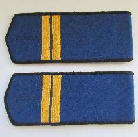 Everyday soviet shoulder boards for red army cavalry Lance Sergeant (Ml.SERGEANT). Type 1943, COPY. Everyday shoulder boards were supposed to be worn with golden emblems designating the branch of service and stencils denoting a part/unit.