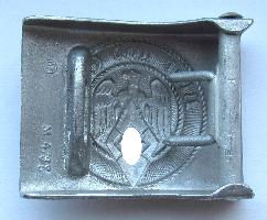 Aluminum German HJ belt buckle, COPY. The buckle is characterized by Hitlerjugend motto «Blut und Ehre» (eng. Blood and Honor).