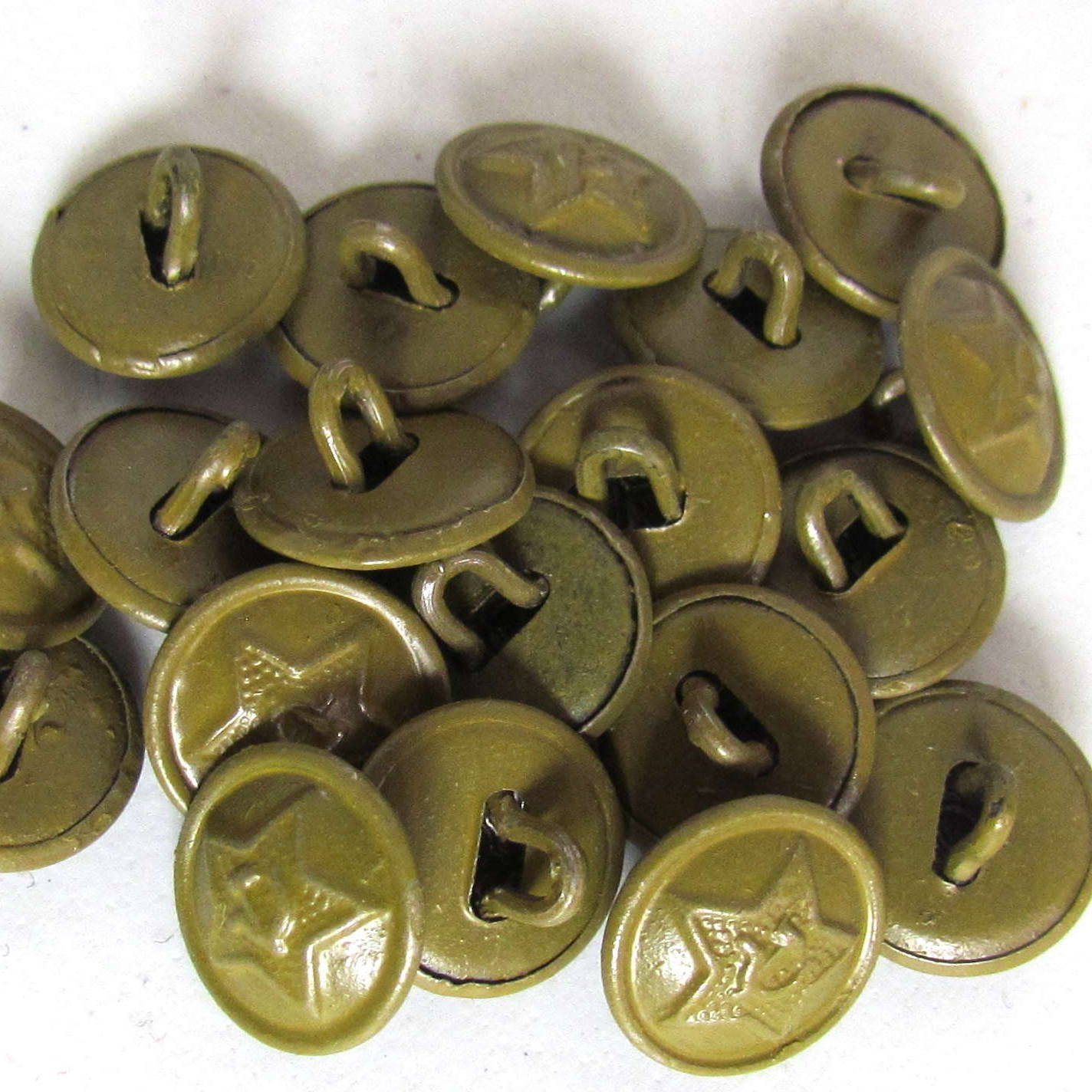 Russian ww2 brass buttons. Soviet shirt buttons