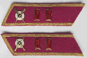 USSR Collar Tab. Red army infantry officer, Major. Type 1935, COPY.