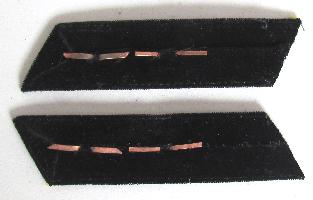USSR Collar Tab. Red army Tank officer, Sub-Lieutenant. Type 1935, COPY.
