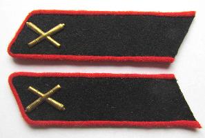 USSR Collar Tab. Red army artillery. Type 1935, COPY.