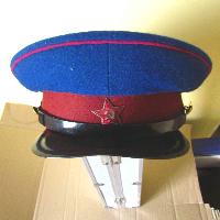Russian NKVD officer hat. Type 1936, COPY. Blue officer hat was approved by order №176 of the Peoples Commissariat of Defense from 3 December 1935.