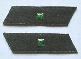 Полевые петлицы ркка, младший лейтенант. Образец 1941 года, КОПИЯ.