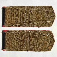 Everyday soviet shoulder boards for red army Artillery, Tank and Car troops private. Type 1943, COPY. Everyday shoulder boards were supposed to be worn with golden emblems designating the branch of service and stencils denoting a unit.