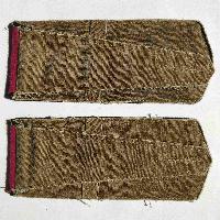 Everyday soviet shoulder boards for red army Infantry Sergeant. Type 1943, COPY. Everyday shoulder boards were supposed to be worn with golden emblems designating the branch of service and stencils denoting a part/unit.