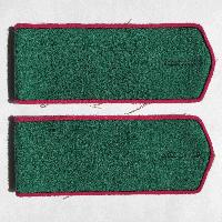 Everyday soviet shoulder boards for red army medic or veterinarian private. Type 1943, COPY. Everyday shoulder boards were supposed to be worn with golden emblems designating the branch of service and stencils denoting a unit.