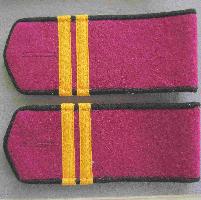Everyday soviet shoulder boards for red army Infantry Lance Sergeant. Type 1943, COPY. Everyday shoulder boards were supposed to be worn with golden emblems designating the branch of service and stencils denoting a part/unit.