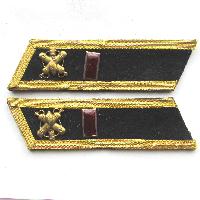 USSR Collar Tab. Red army Chemical troops officer, Сaptain. Type 1935, COPY