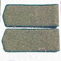 Field soviet shoulder boards for red army medic. Type 1943, COPY. Everyday shoulder boards were supposed to be worn with golden emblems designating the branch of service and stencils denoting a unit.  However, in everyday life this rule was often neglected