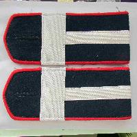 Everyday soviet shoulder boards for red army medic petty officer (STARSHINA). Type 1943, COPY. Everyday shoulder boards were supposed to be worn with golden emblems designating the branch of service and stencils denoting a part/unit.