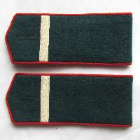 Everyday soviet shoulder boards for red army medic Lance-corporal. Type 1943, COPY