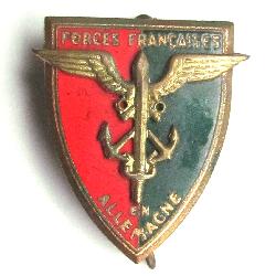 Badge of the French contingent in Germany