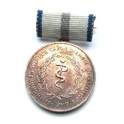 GDR medal for loyal services in health in silver